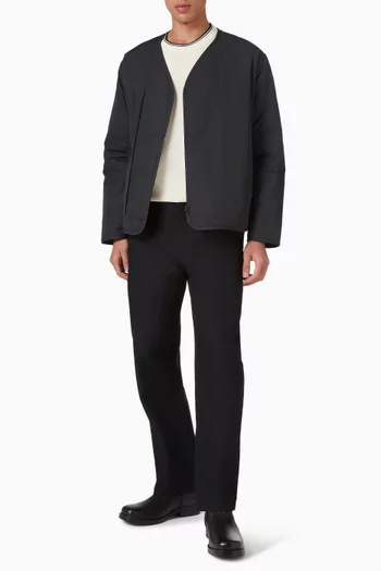 تي شيرت فضفاض بخط بلون مغاير