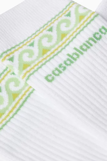 Monogram Socks in Knit