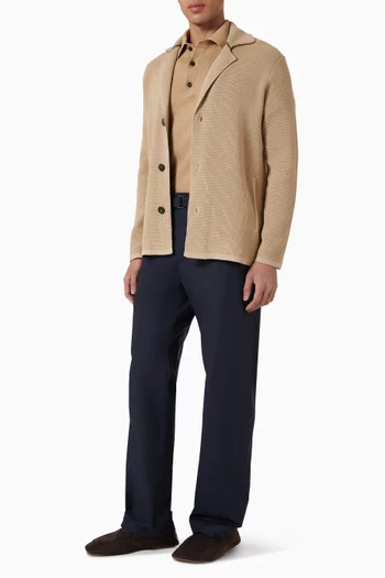 تي شيرت بولو بخطوط سميكة