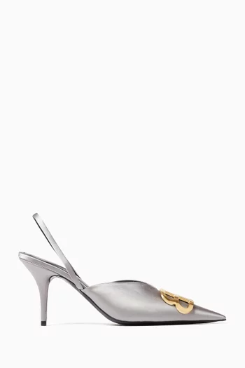 BB 80 Slingback Knife Pumps in Satin