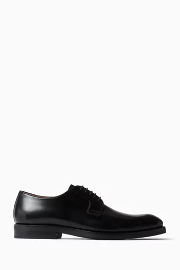 Lanai Lace-up Derby Shoes in Leather