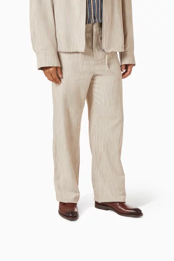 Lanai Lace-up Derby Shoes in Leather