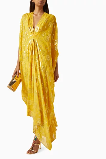 فستان افانتي بنقشة هندسية