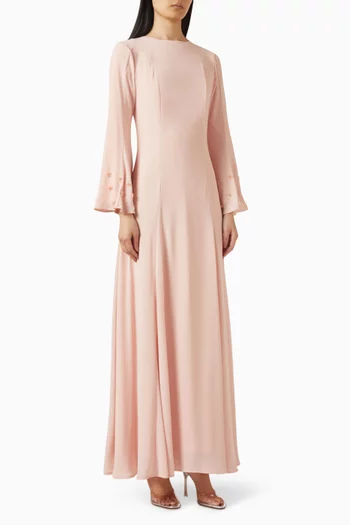 Floral-embellished Dress