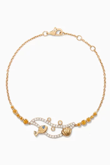 سوار أندرووتر مرصع بالماس ذهب عيار 9