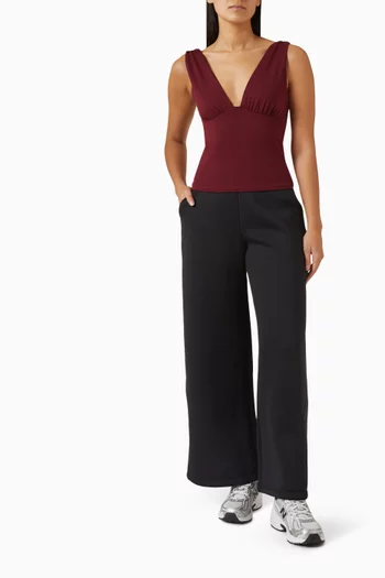 365 Ruched Plunge Top