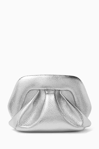 Small Bios Clutch Bag in Laminated Leather