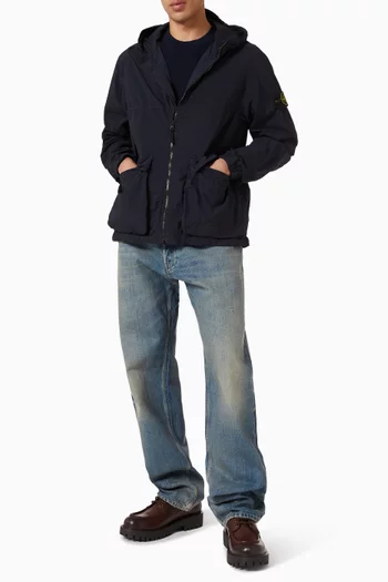 Short Hooded Parka in Nylon