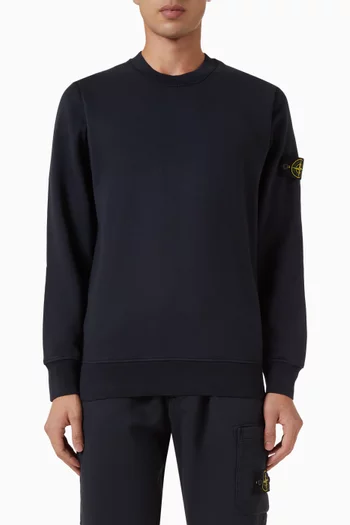 سويت شيرت بشعار الماركة صوف قطني