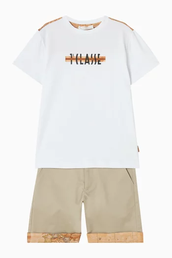 Graphic-print T-shirt in Cotton