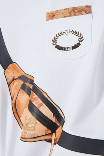 Belt Bag-print T-shirt in Cotton