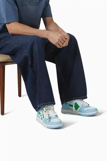 Out Of Office Gradient Sneakers in Calf Leather & Mesh