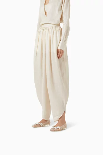 حذاء باليرينا ديمي بكعب مسطح جيلي مطاطي