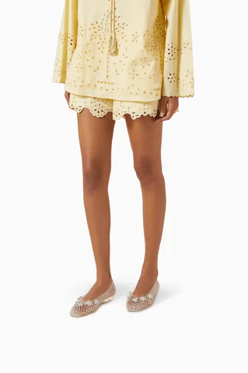 Ivy Ballerina Flats in Rubber Jelly