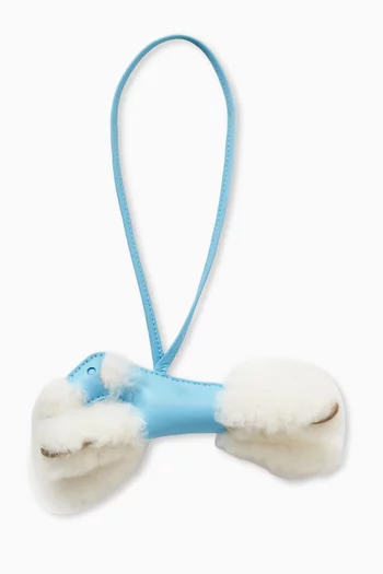 Unused Budy Charm in Wool & Milo Lambskin