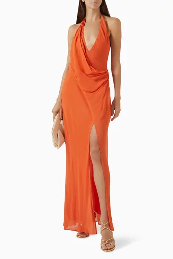 Sabrina Drape Maxi Dress