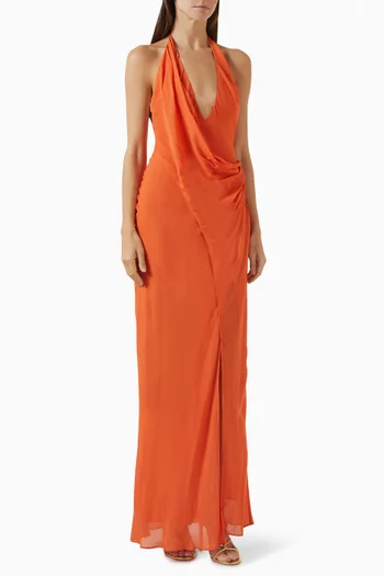 Sabrina Drape Maxi Dress