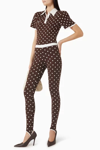 Polka Dot Polo T-shirt