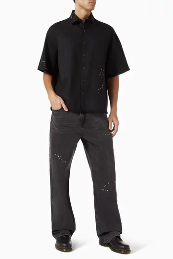 Jerk Bootcut Jeans in Denim