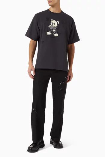 Moi Printed T-shirt in Cotton-jersey