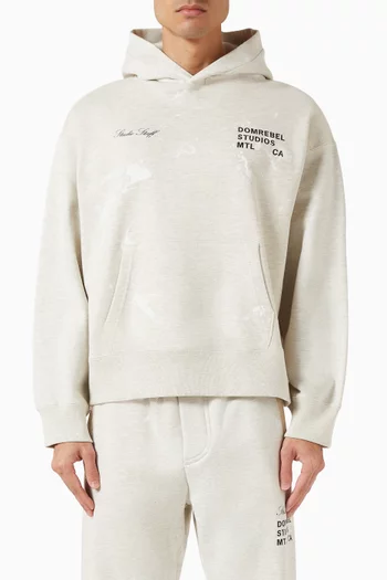 سويت شيرت ستاف بنقشة صوف قطني