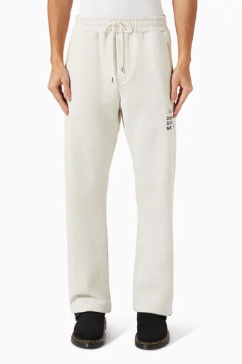 Staff Printed Sweatpants in Cotton-fleece