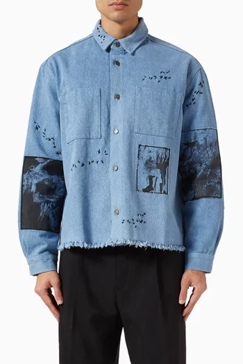 Unskilled Worker Overshirt in Denim