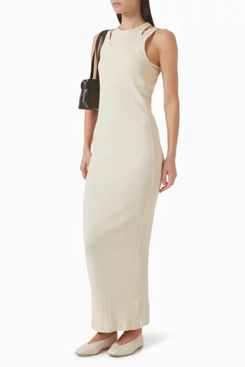 فستان فيليبا بلا أكمام قطن جيرسيه