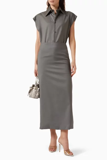 Malik Tank Shirt in Virgin-wool