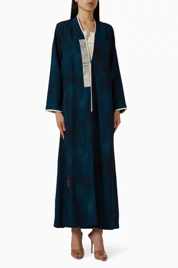 عباية مزينة بنقشة فيسكوز