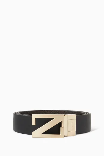 Monogram Reversible Belt in Leather