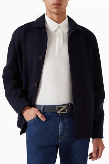 Monogram Reversible Belt in Leather