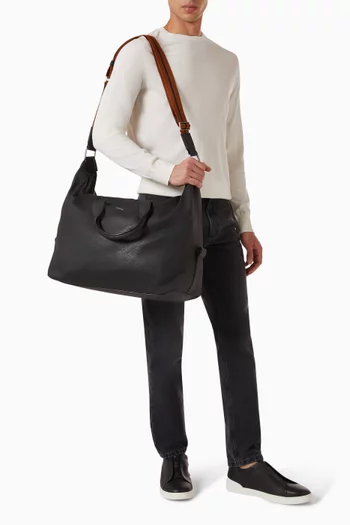Holdall Raglan Bag in Deerskin