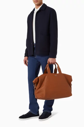 Holdall Raglan Bag in Deerskin