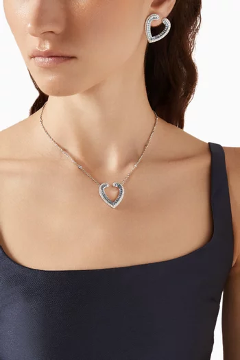 Aloria Aquamarine & Diamond Pendant Necklace in 18kt White Gold