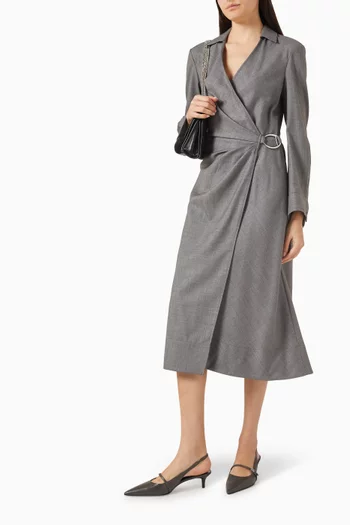 Wrap Dress in Wool