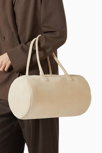 Claus Bowling Bag in Suede Leather