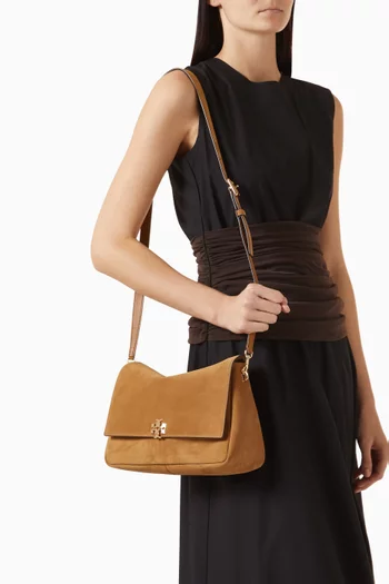 Charlie Shoulder Bag in Suede