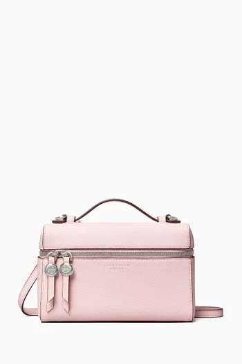 Slim Top-handle Bag in Pebbled Leather