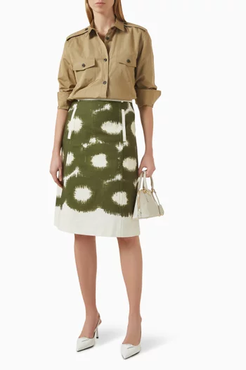 تنورة بنقشة قطن وقنب