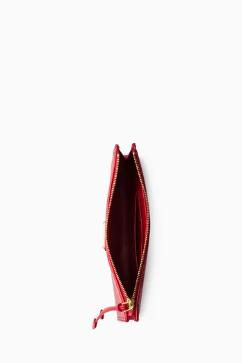 حقيبة بشعار الماركة جلد عجل