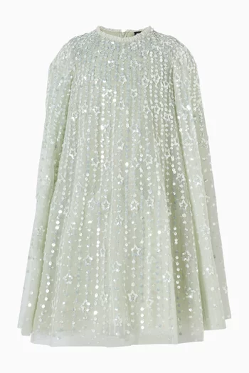 Falling Stars Cape Dress in Tulle