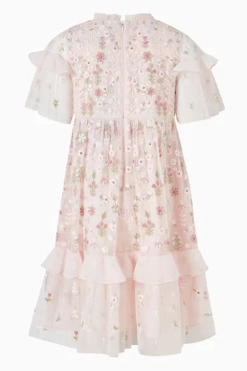 Flowerbed Embroidery Dress