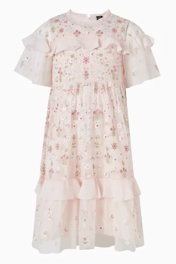 Flowerbed Embroidery Dress