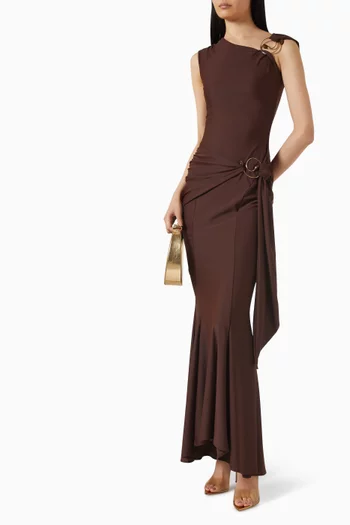 Draped Hardware Gown