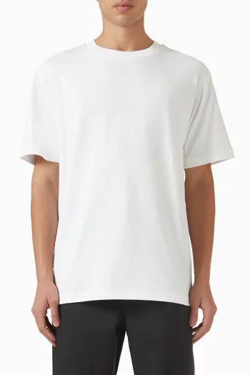 تي شيرت رياضي بشعار الماركة قطن وجيرسيه