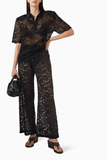 Wide-leg Cover-up Pants in Lace