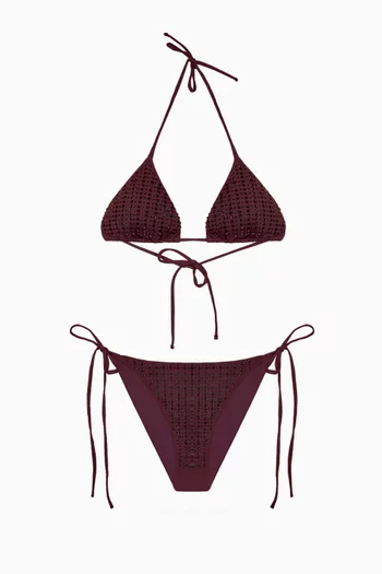 Malibu Embellished Bikini Set