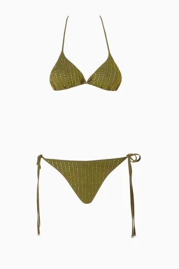 Malibu Embellished Bikini Set