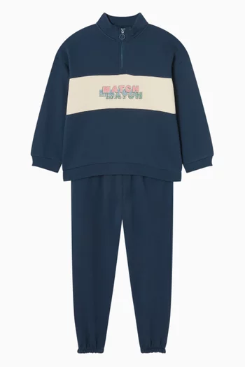 Lou Half-zip Sweatshirt in Cotton-blend